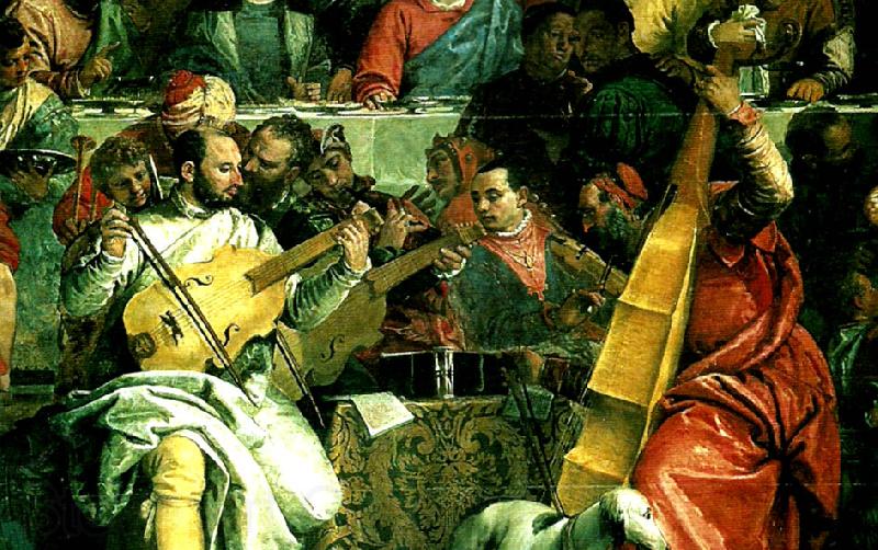 Paolo  Veronese a group of musicians Spain oil painting art
